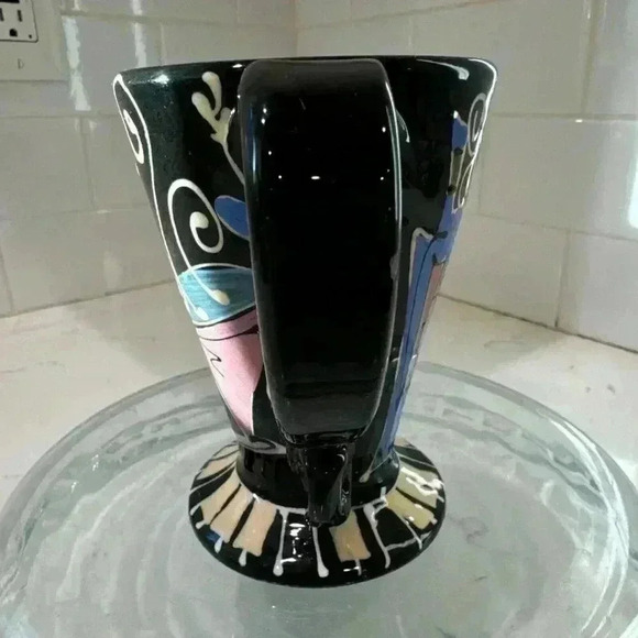 Toler Laguna Beach Pottery Coffee Cup Music Design Signed - Picture 4 of 12